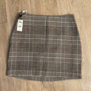 Express Plaid High-rise Mini Skirt - 0